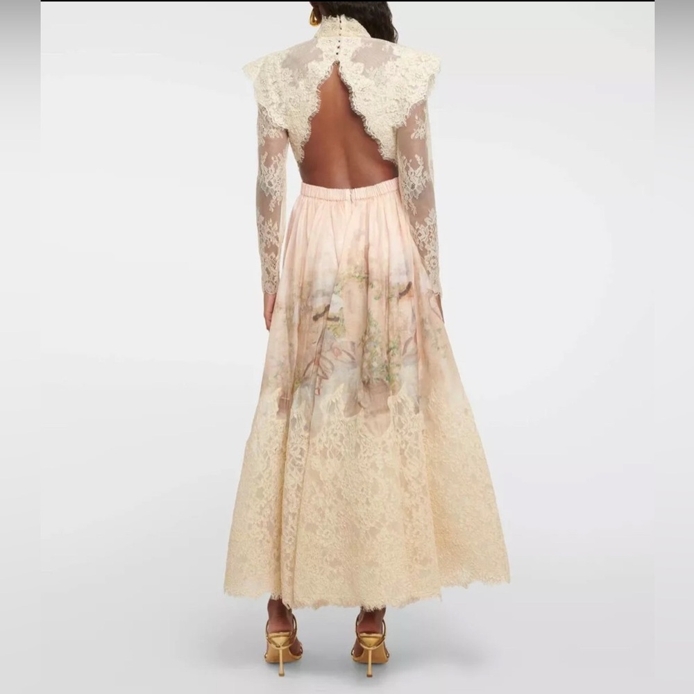 Runway Luminosity Lyrical Corded Lace Gown - Picture 13 of 16